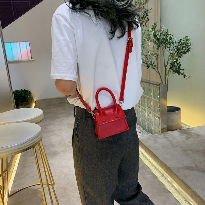 Faux Leather Mini Crossbody Bag
