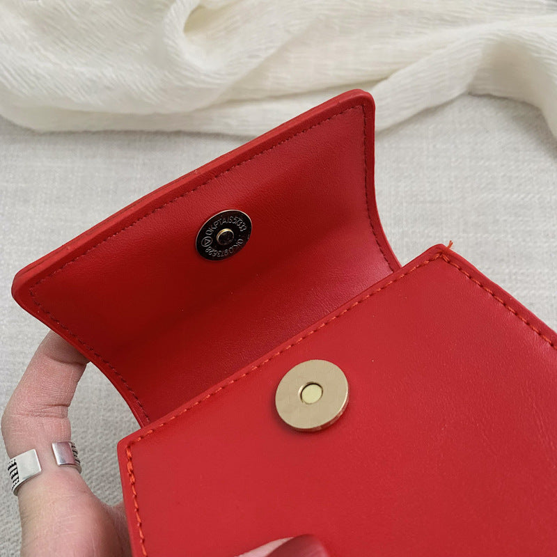 Faux Leather Mini Crossbody Bag