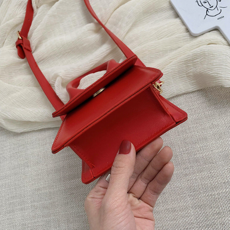 Faux Leather Mini Crossbody Bag