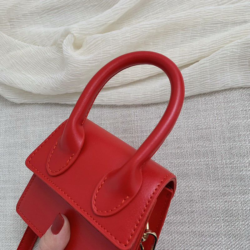 Faux Leather Mini Crossbody Bag