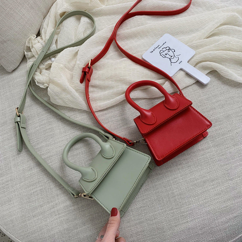 Faux Leather Mini Crossbody Bag