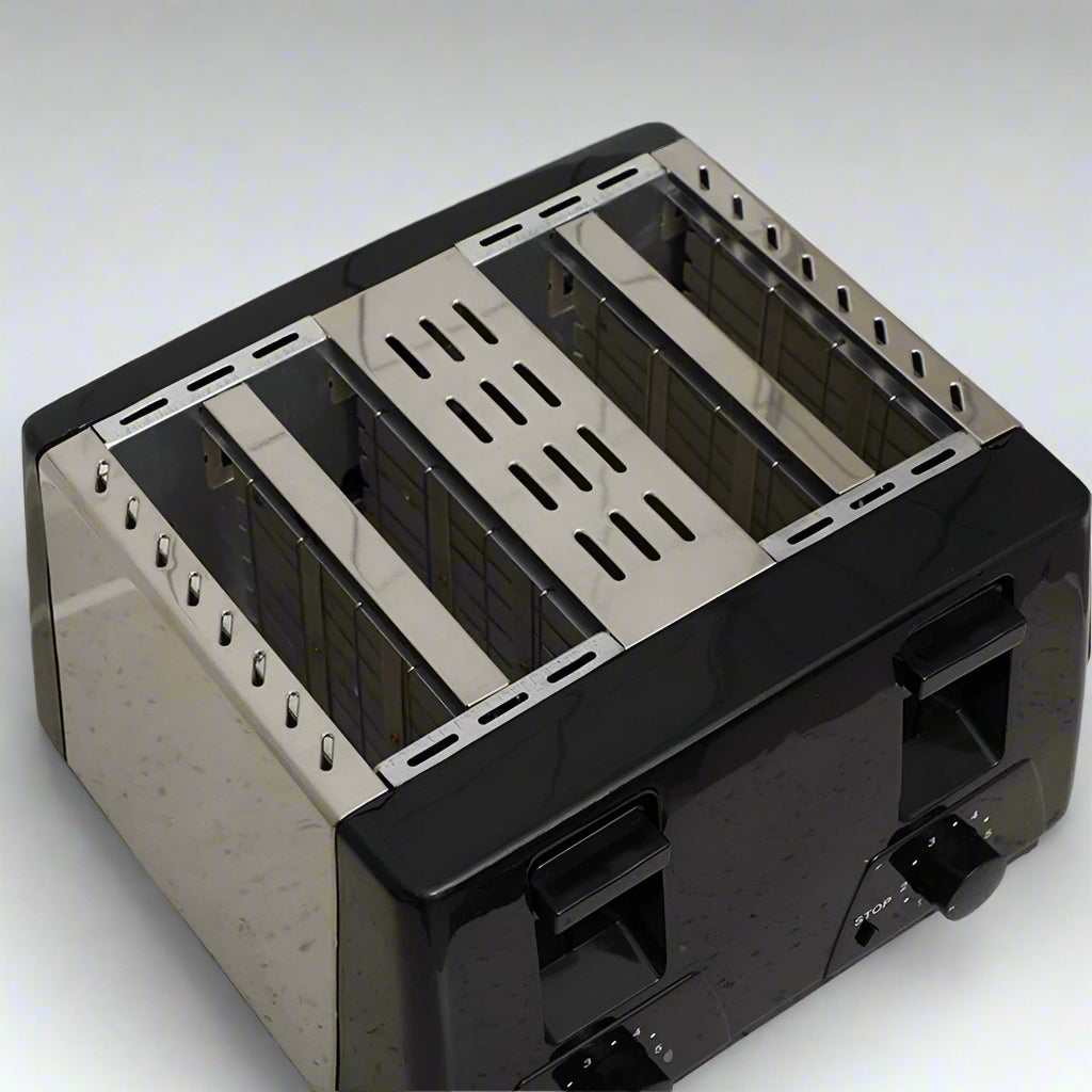 Extra Wide Slot Stainless Steel 4-Slice Toaster