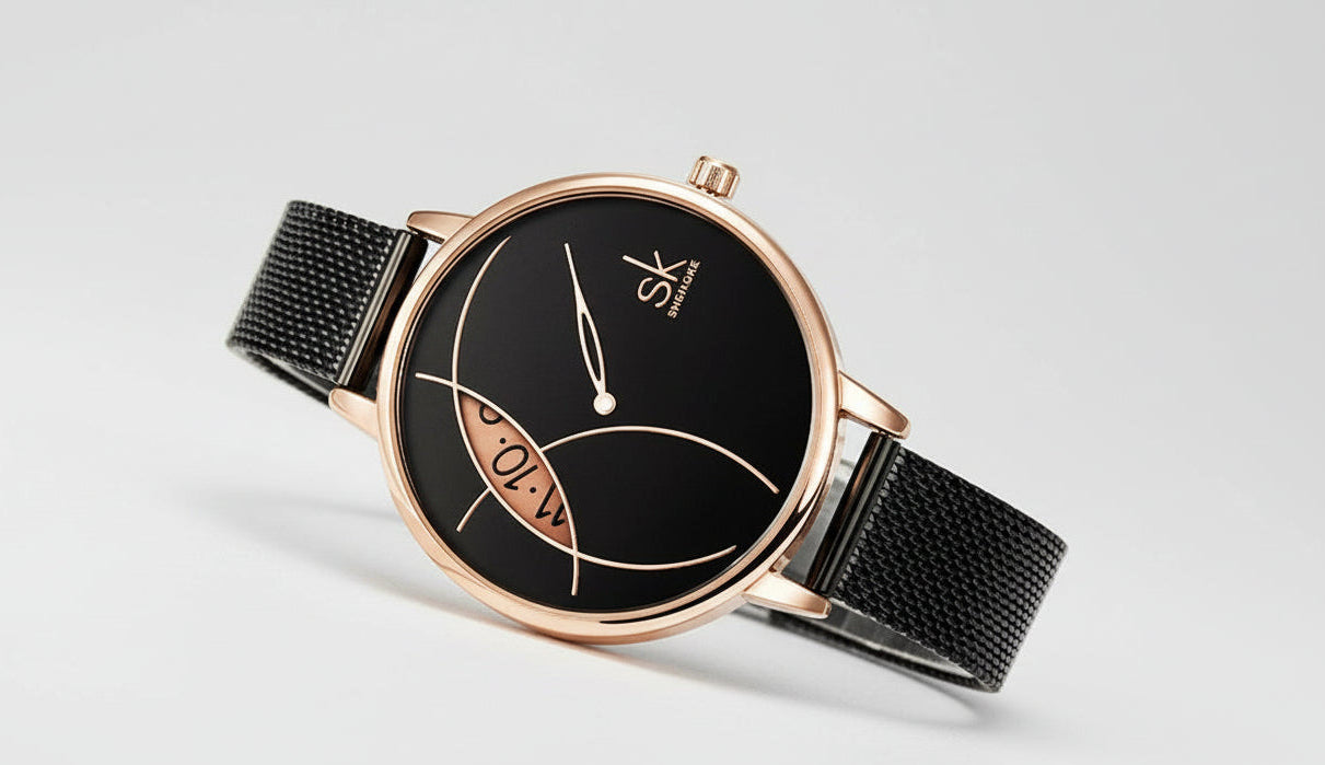 SK Women's Stainless Steel Quartz Watch