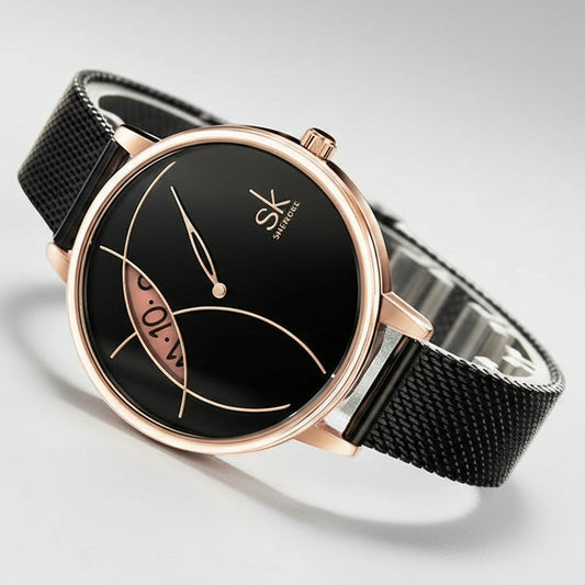 SK Women's Stainless Steel Quartz Watch