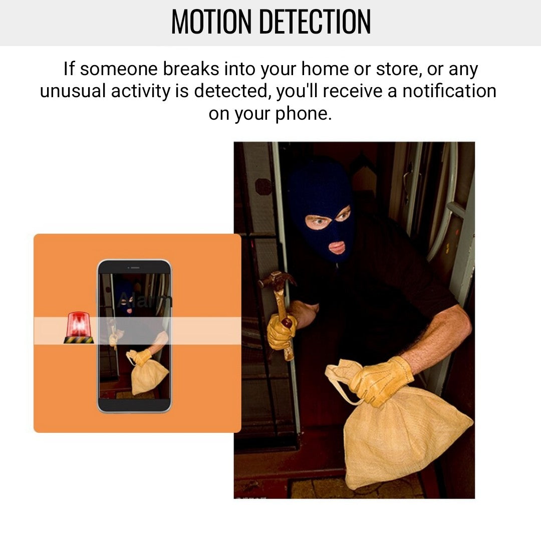 360° Wi-Fi Smart Light Bulb Security Camera with IR Night Vision, Motion detection and Two-Way Audio