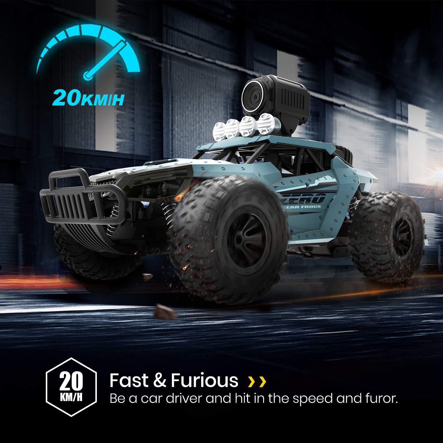 720P HD FPV Camera 4WD 30KM/H Remote Control Monster Truck