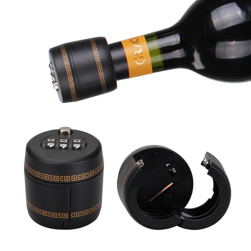 Wine Bottle Combination Lock and Stopper