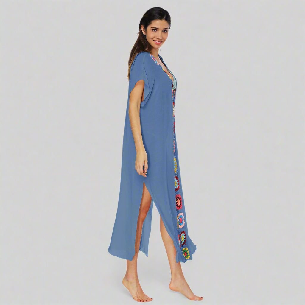 Caftan-Style Boho Beach Cover-Up