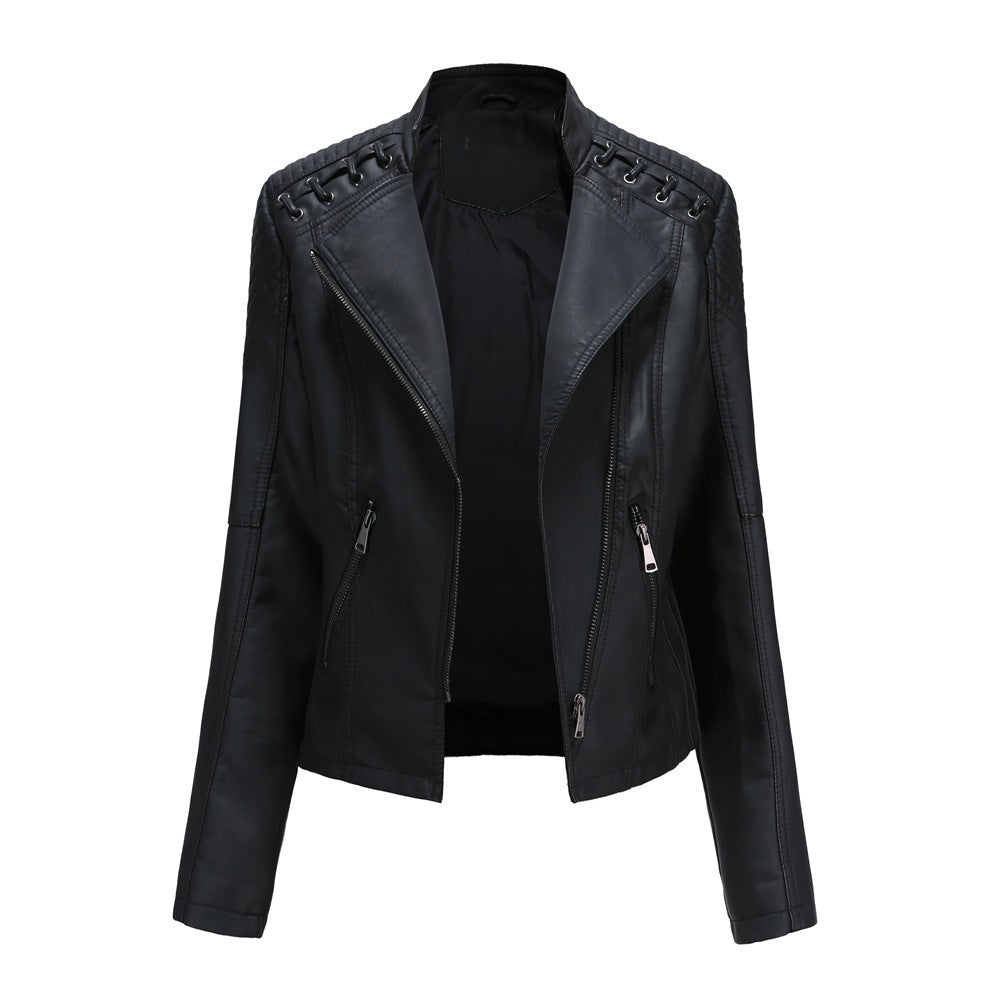 Women's Slim Fit Leather Jacket