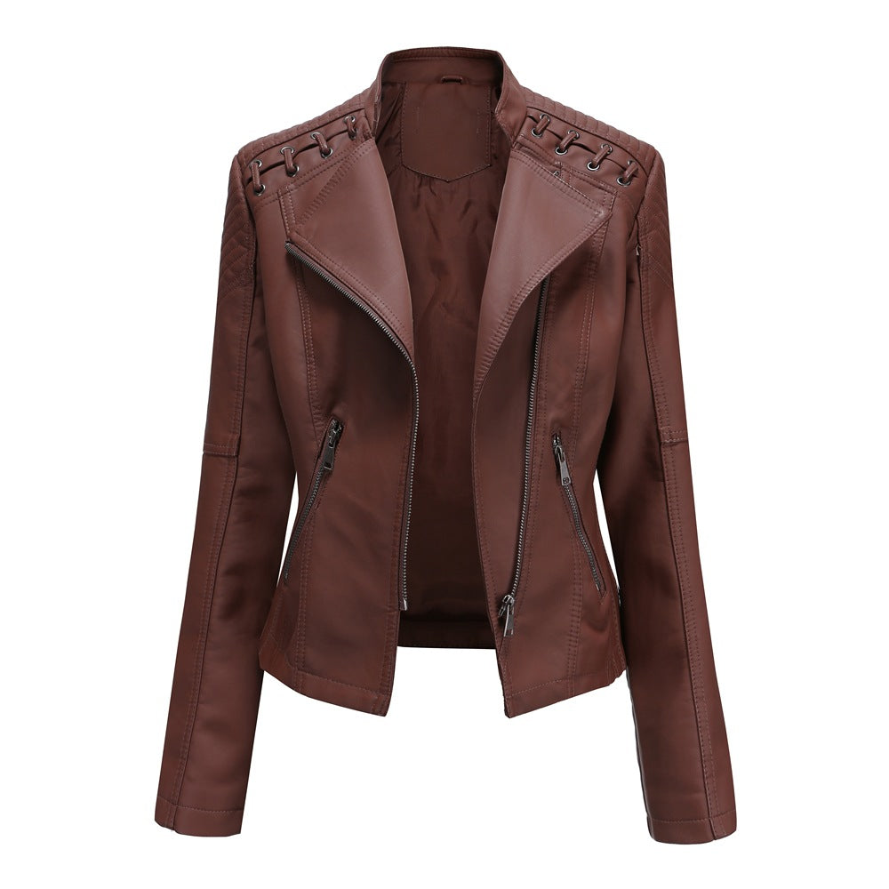 Women's Slim Fit Leather Jacket