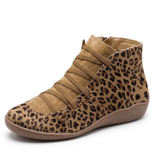 Women's Leopard Ankle Boots