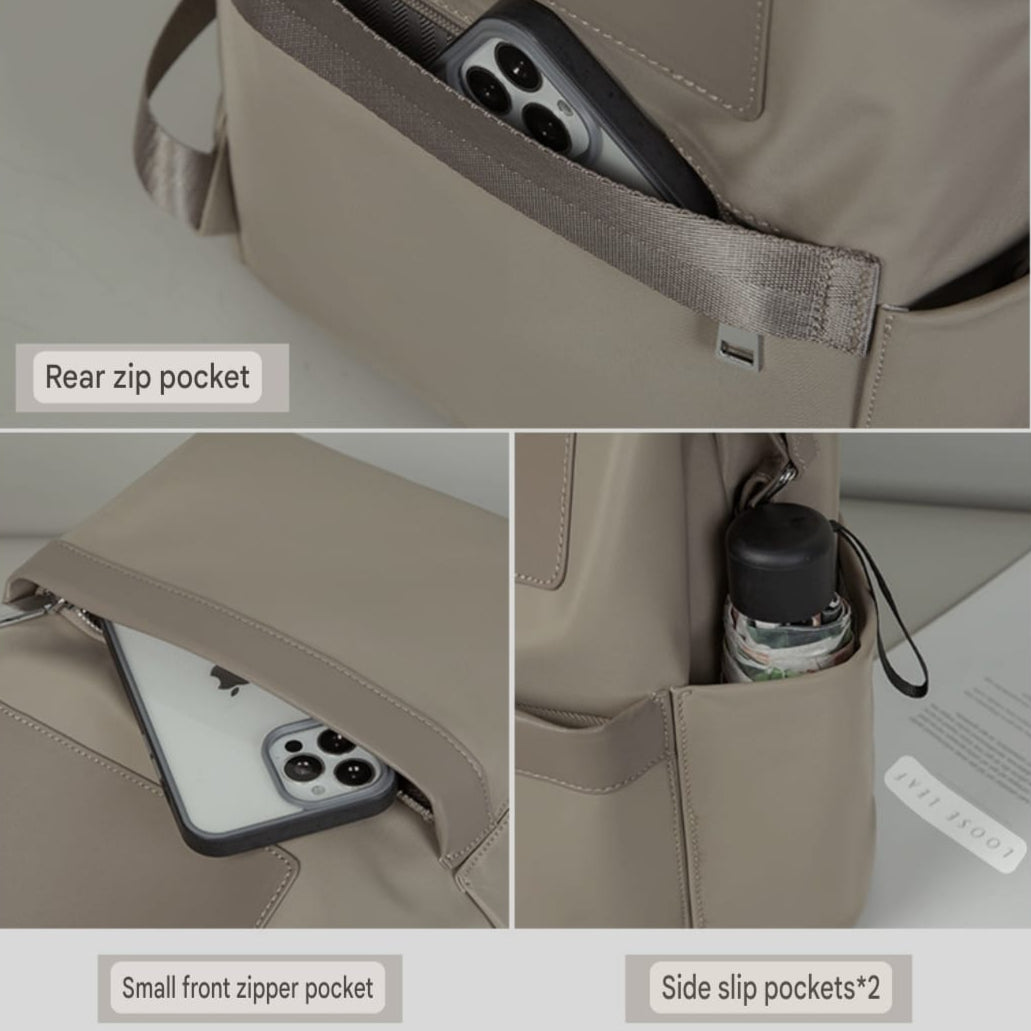 Oxford Travel Convertible Backpack Tote for Women