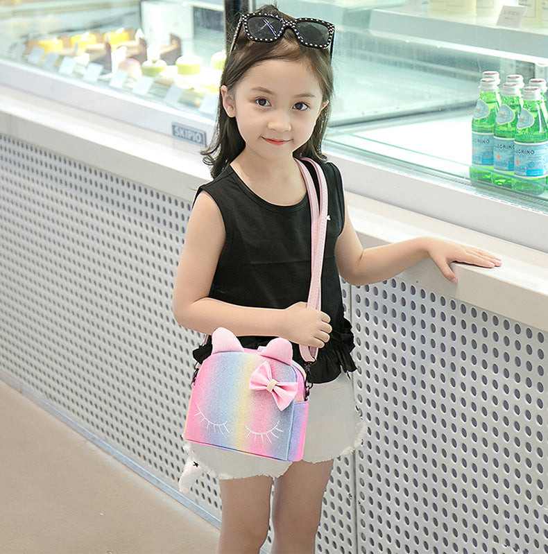 Girl's Cute Cat Ear Convertible Mini Bag