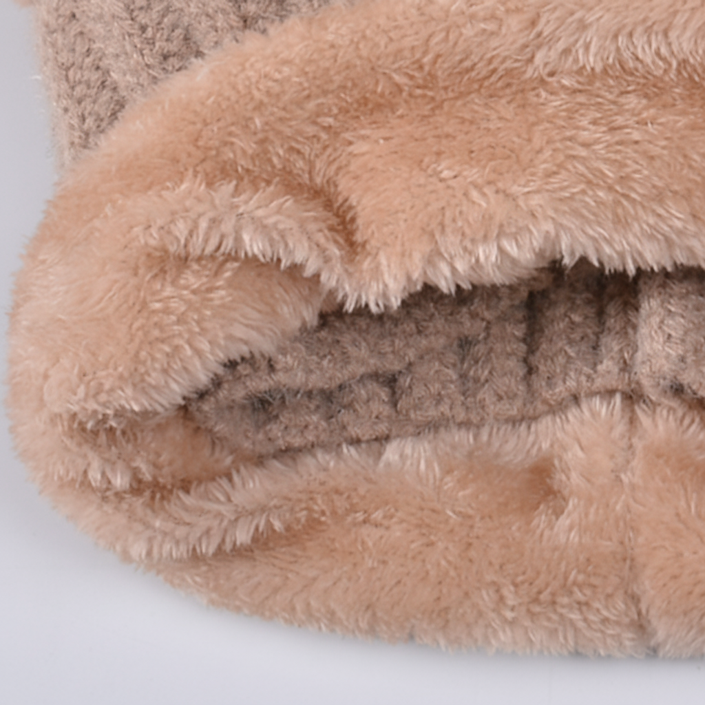 3-in-1 Women's Knit Beanie Hat