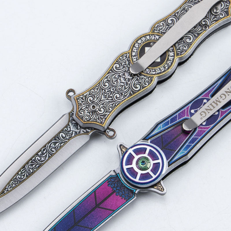 Stainless Steel Gyroscopic Folding Knife