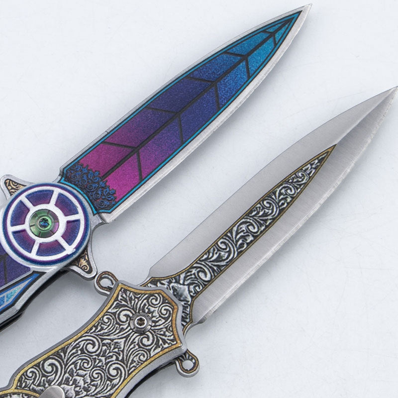 Stainless Steel Gyroscopic Folding Knife