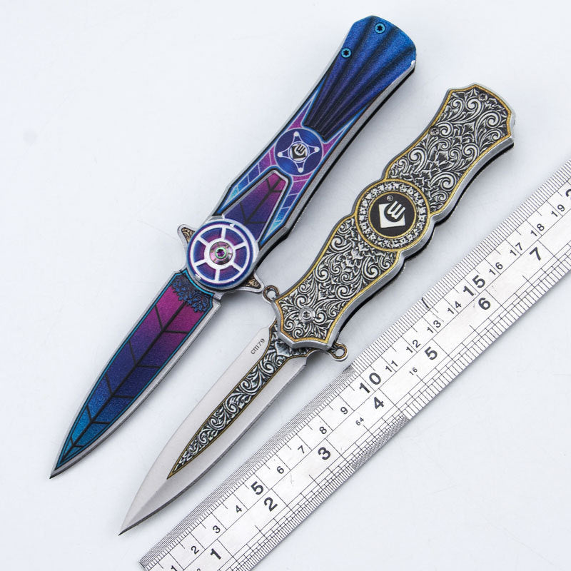 Stainless Steel Gyroscopic Folding Knife