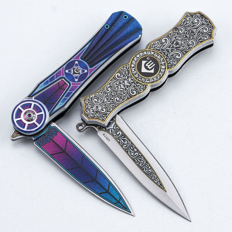 Stainless Steel Gyroscopic Folding Knife