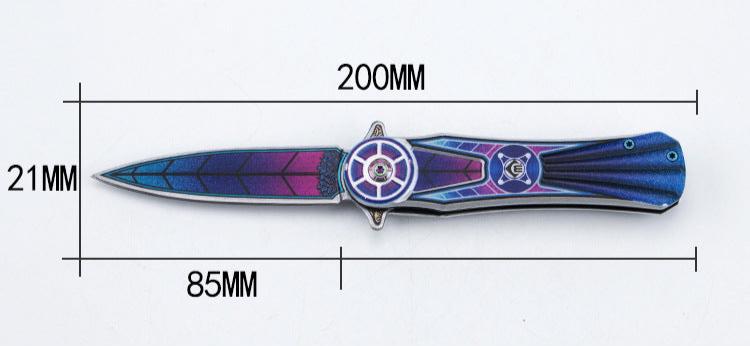 Stainless Steel Gyroscopic Folding Knife