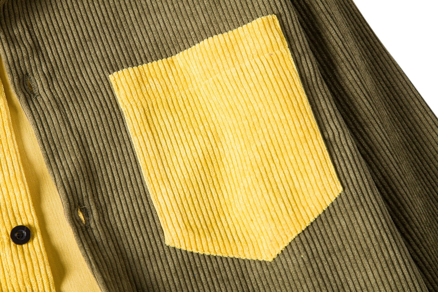 Men's Patchwork Corduroy Shirt