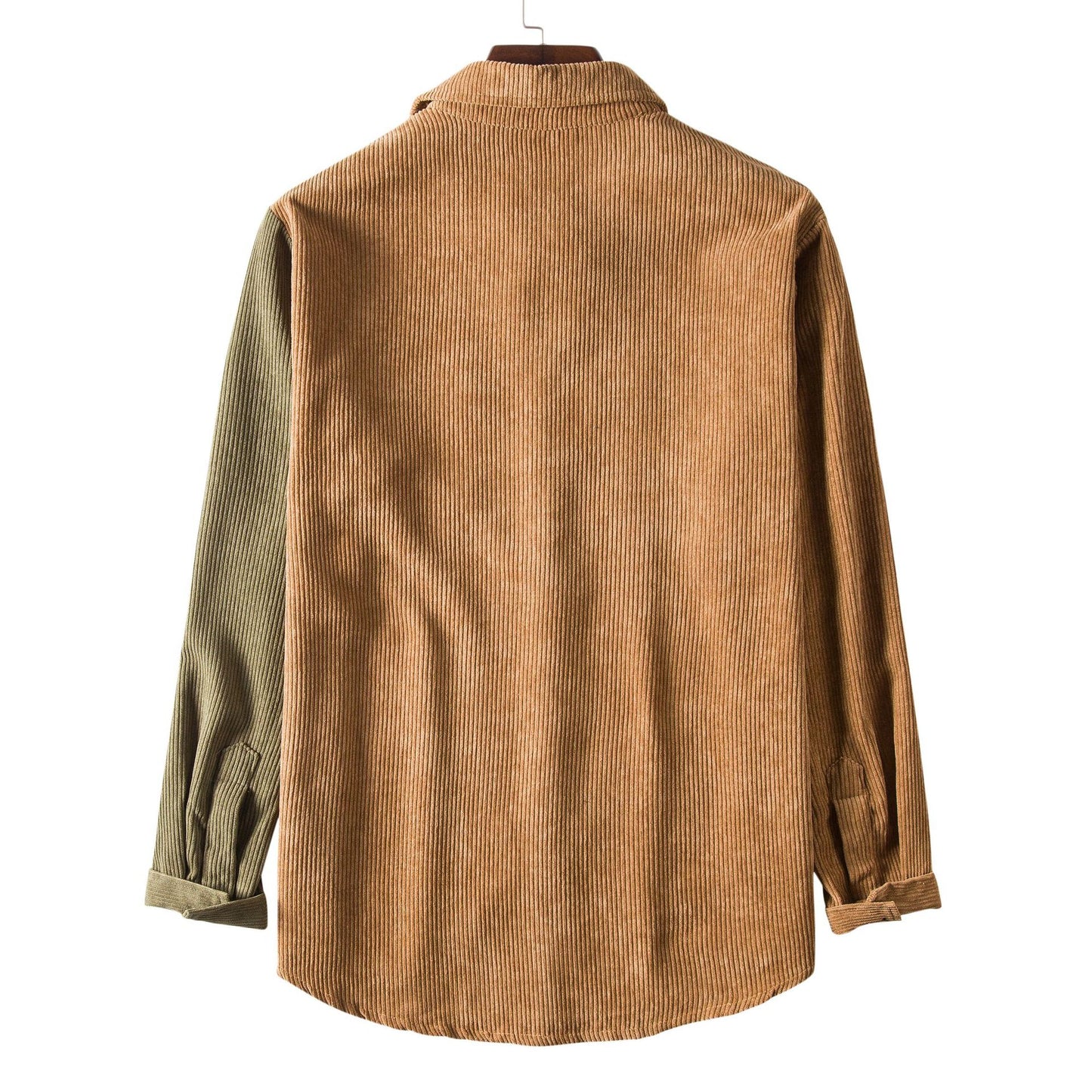Men's Patchwork Corduroy Shirt
