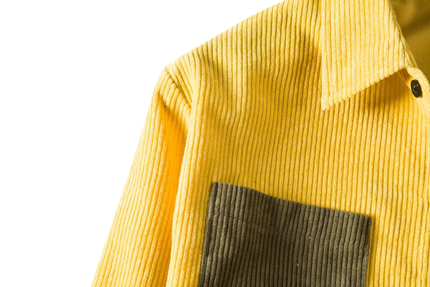 Men's Patchwork Corduroy Shirt