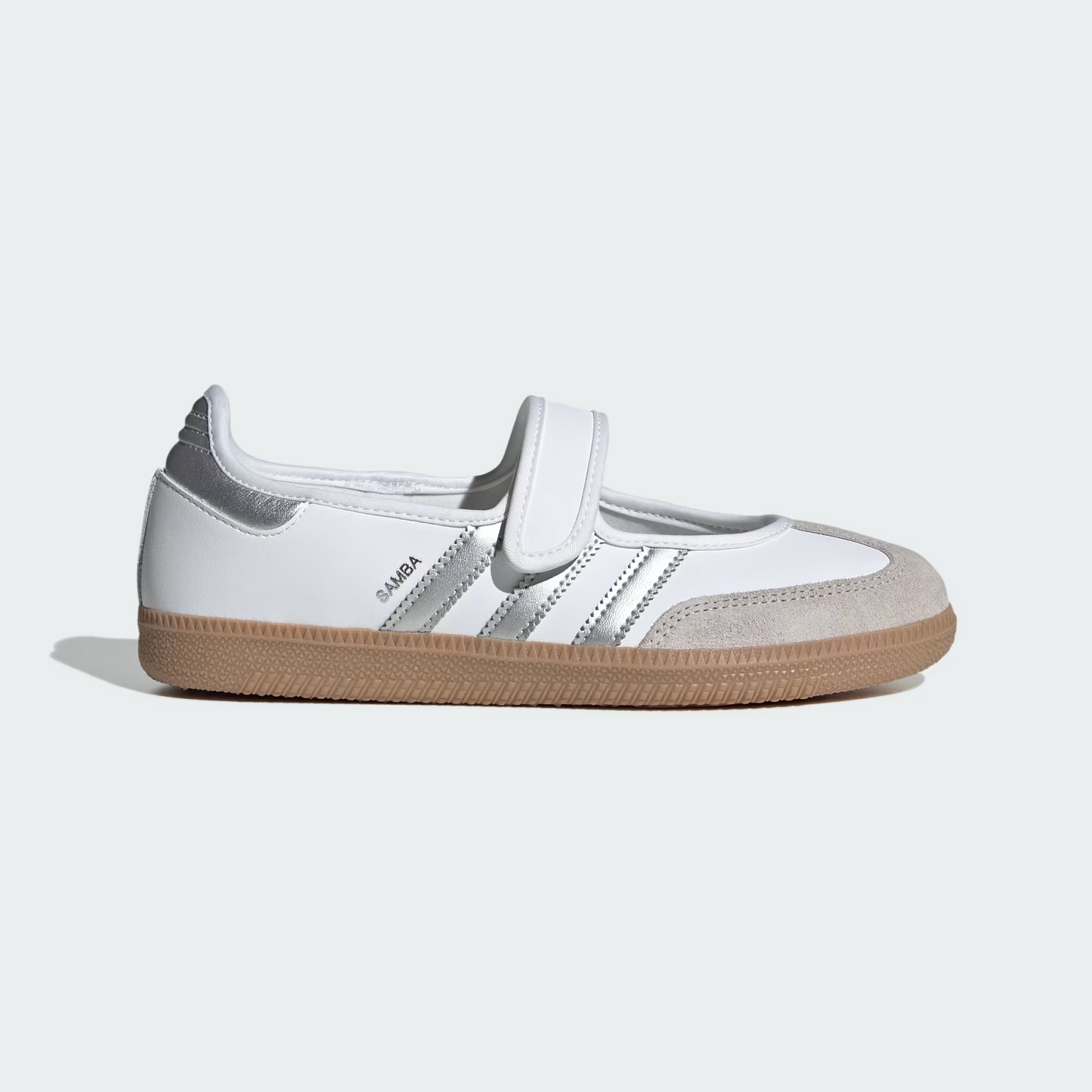 ADIDAS Women's Samba Jane Sneakers – Off-White/Silver Metallic