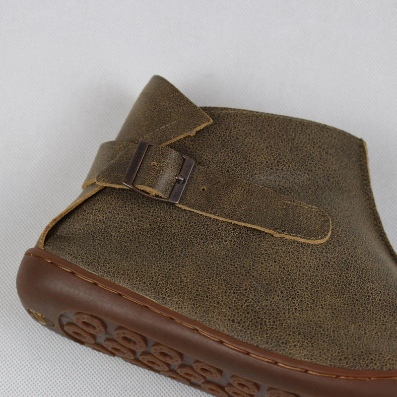 Women's Handmade Fur-Lined Barefoot Boots – Genuine Cowhide Leather