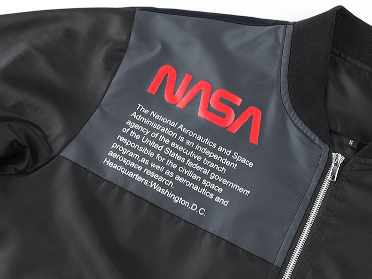 NASA Print Bomber Jacket