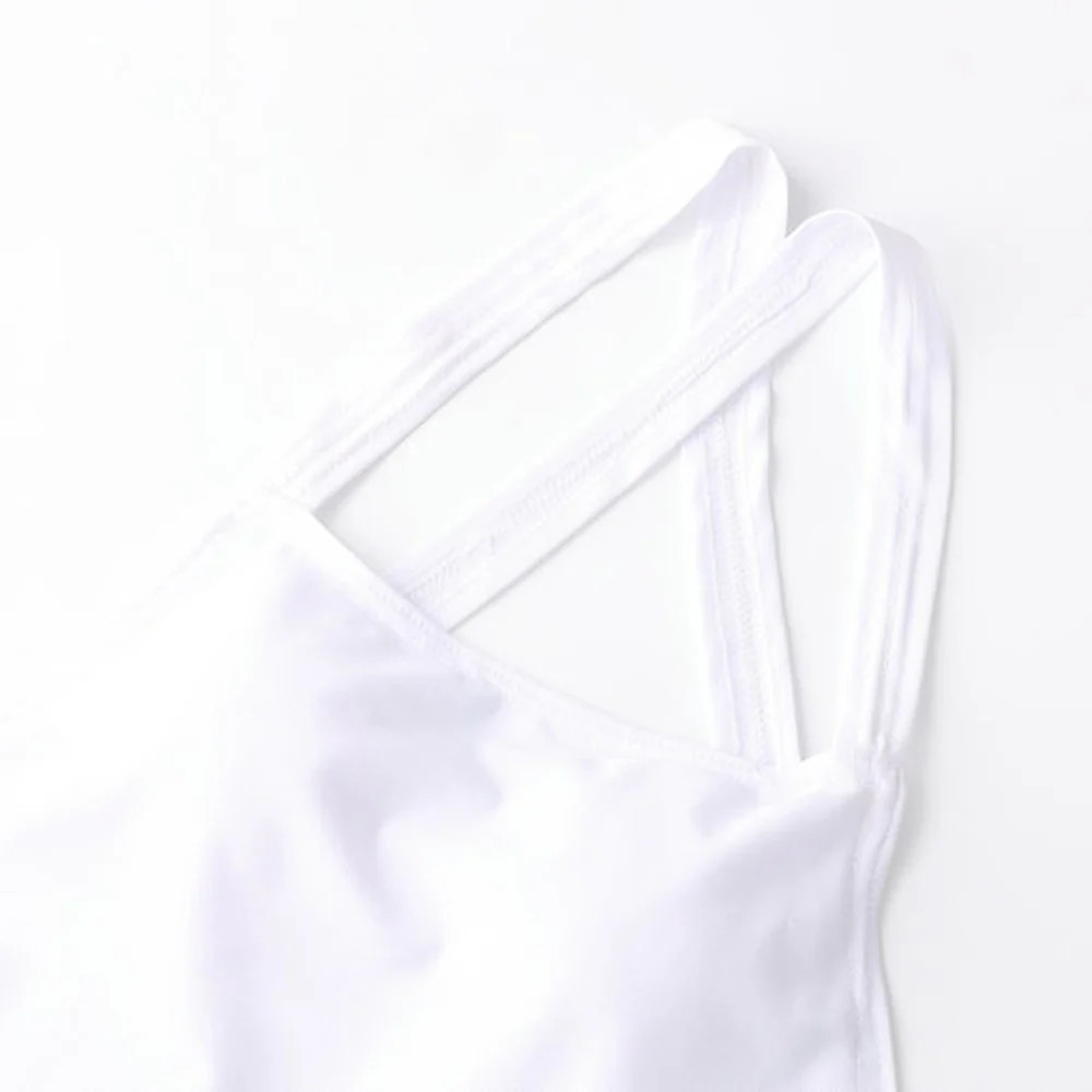 Backless One-Piece Swimsuit with Cross-Back Straps