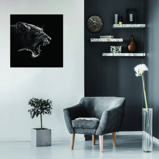 Oppidan Home "Roaring Lioness" Acrylic Wall Art (40"H x 40"W)