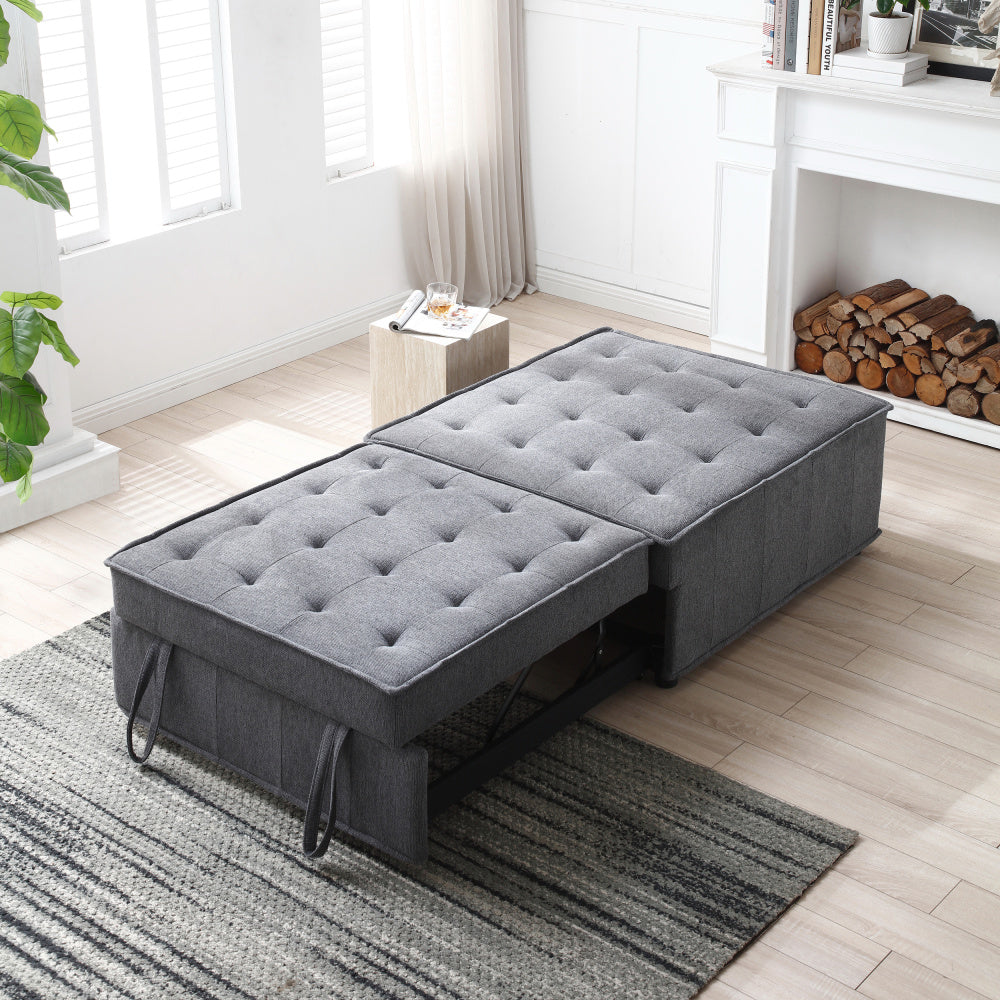 3-in-1 Pull-Out Ottoman Sofa Bed