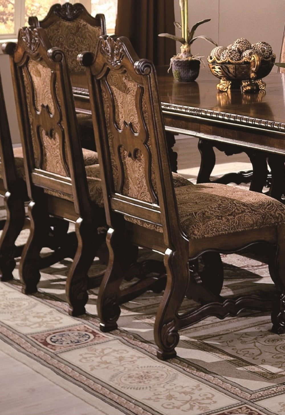 Crown Mark Neo Renaissance Dining Side Chair, Set of 2