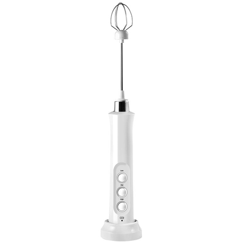 3-in-1 Handheld 3-Speed Electric Milk Frother and Mixer - USB Rechargeable