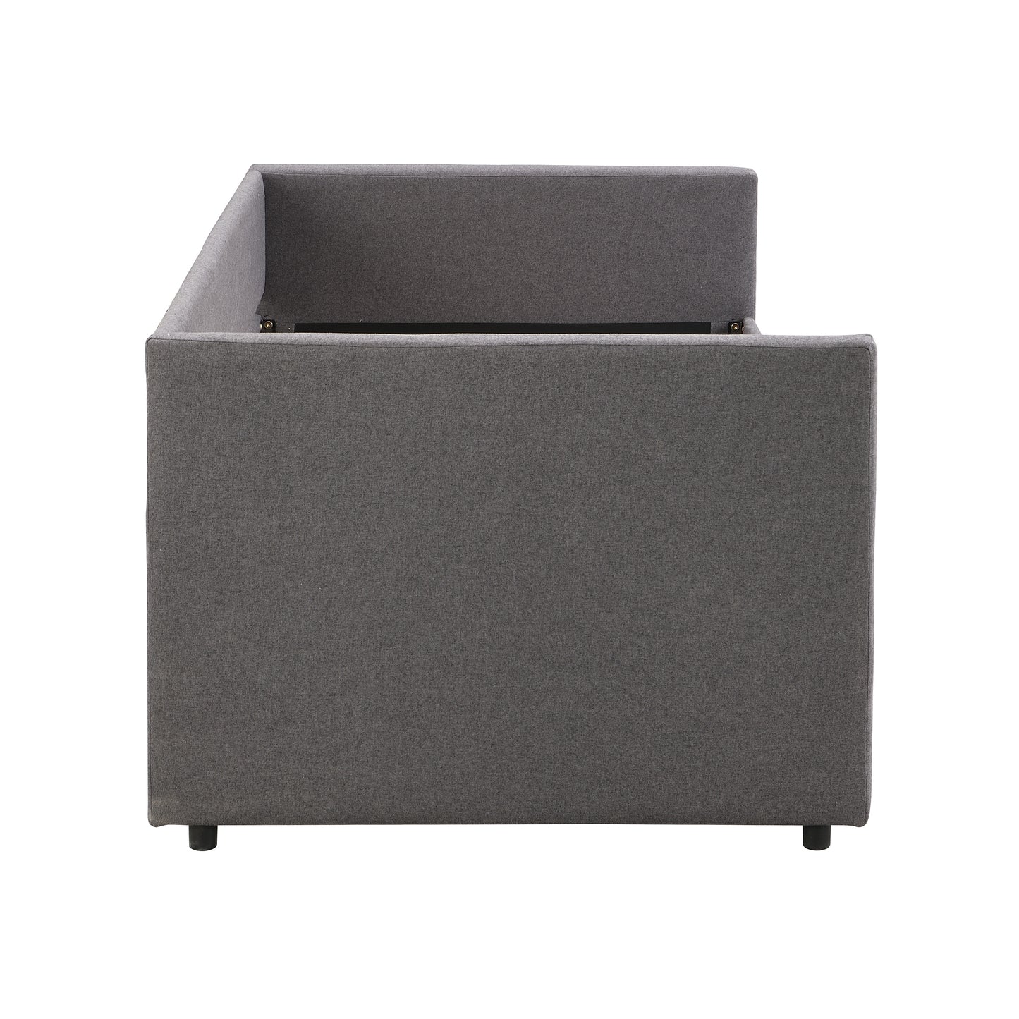 90x200 cm Upholstered Sofa Bed with Pull-Out Trundle Bed