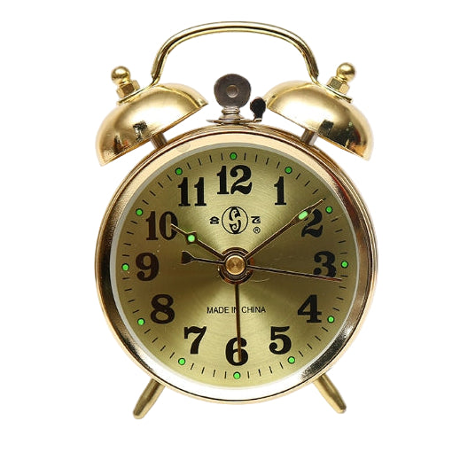 Twin-Bell Mechanical Alarm Clock