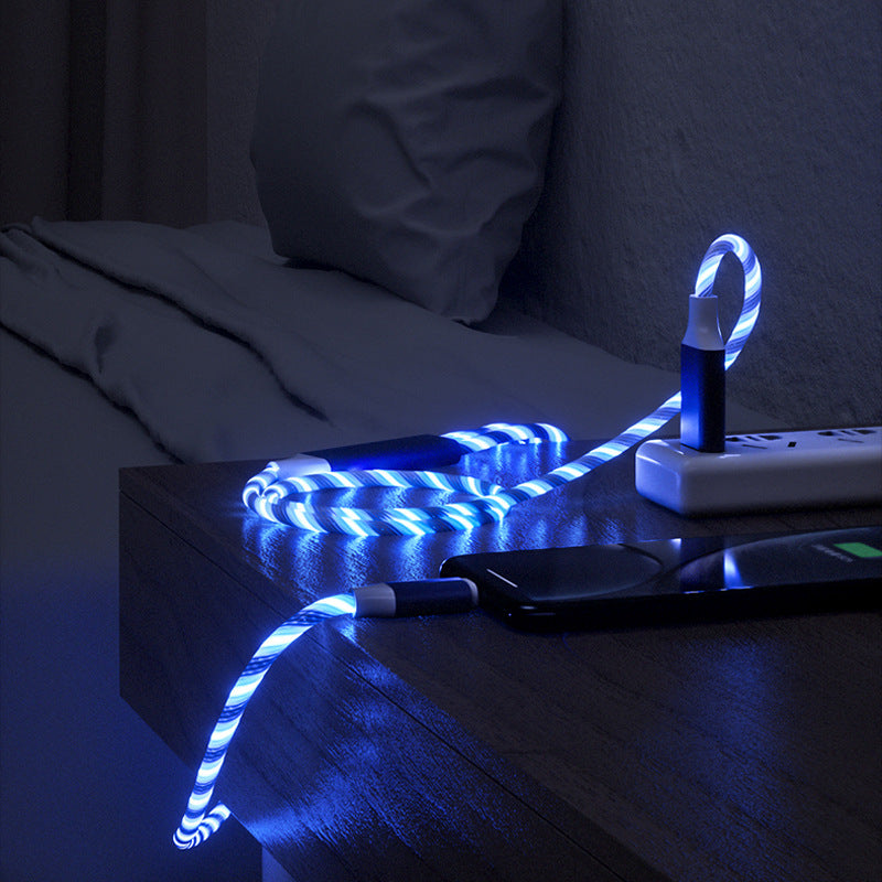 3-in-1 LED Light-Up Ultra-Fast Charging Cable for Type-C, Micro-USB and Lightning