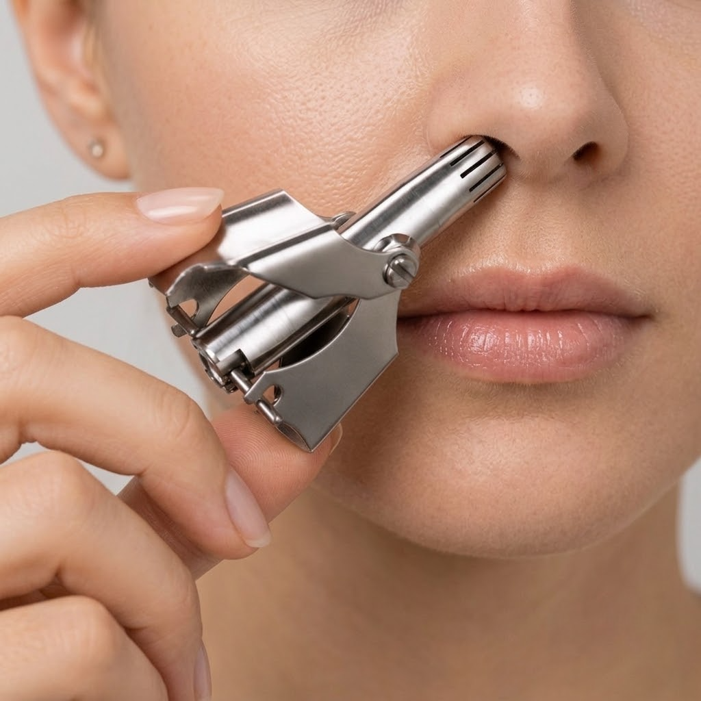 Stainless Steel Manual Nose & Ear Hair Trimmer