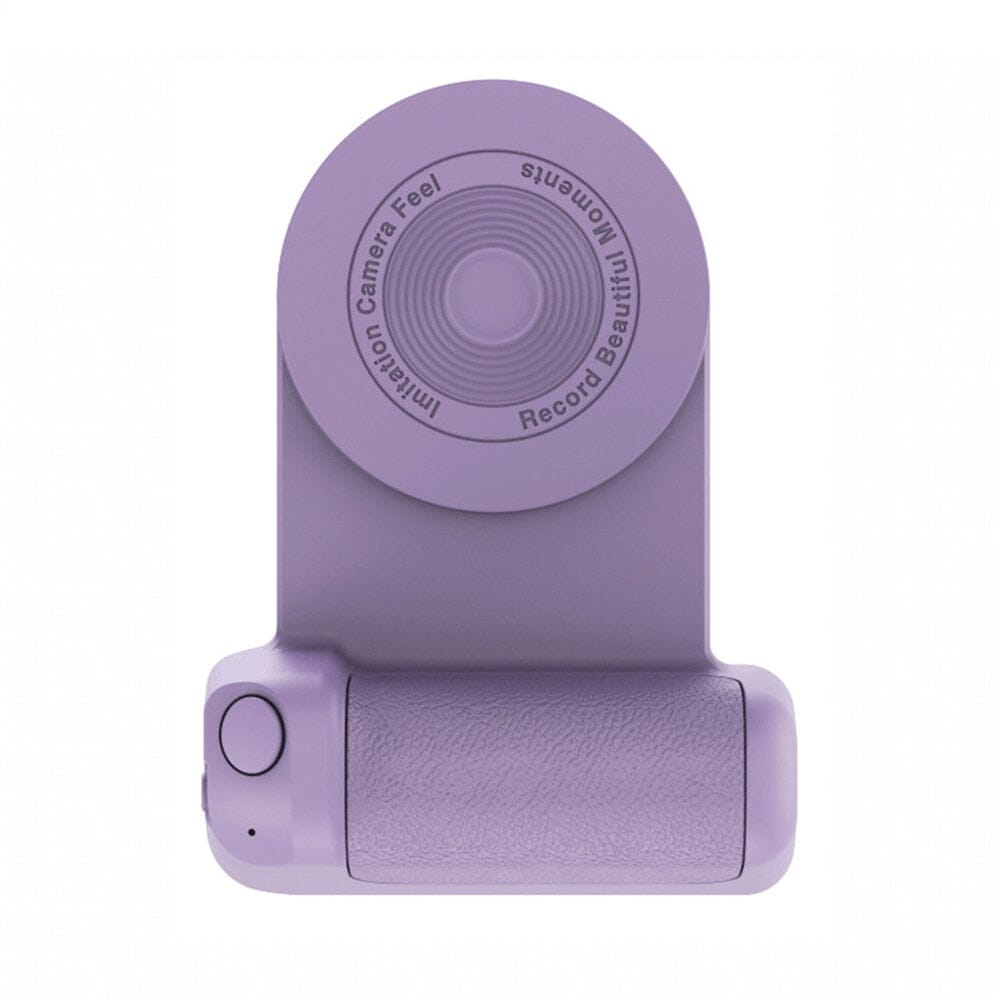 Magnetic Bluetooth Camara Handle with Built-in Charging Pad for iPhone and Android