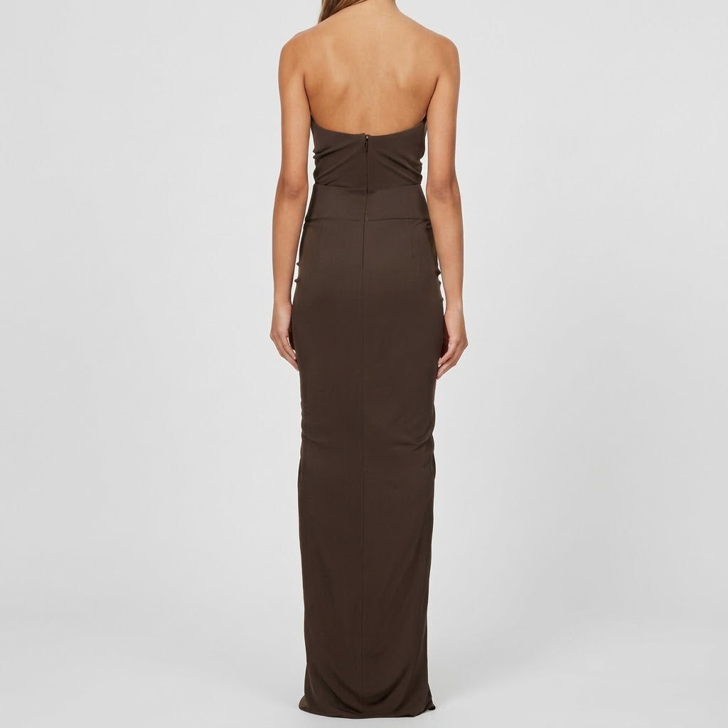 Cut-Out Twist-Front Maxi Dress