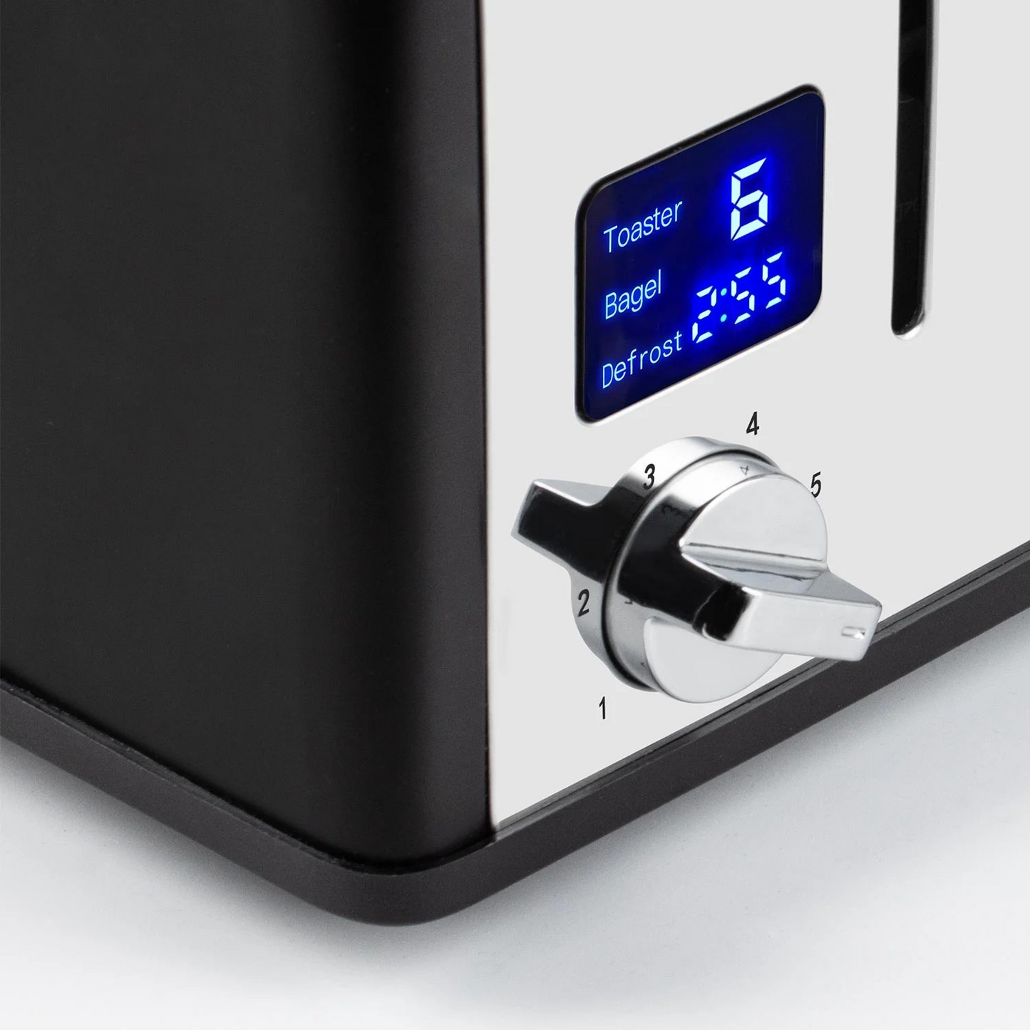 CUSIMAX 4-Slice Extra-Wide Slot Toaster with LED Display & Smart Controls