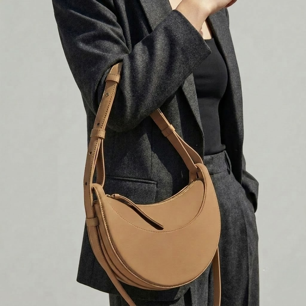 Polène Numéro Dix Shoulder Bag – Genuine Cowhide Leather