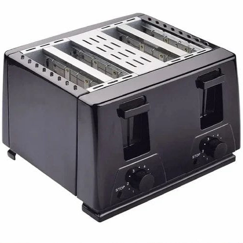 Extra Wide Slot Stainless Steel 4-Slice Toaster