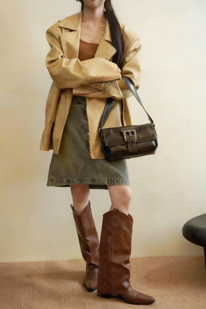 Retro Flap Shoulder Bag