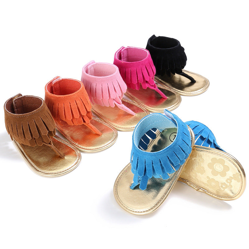 Infant Fringed Tassel Sandals – Baby Girls