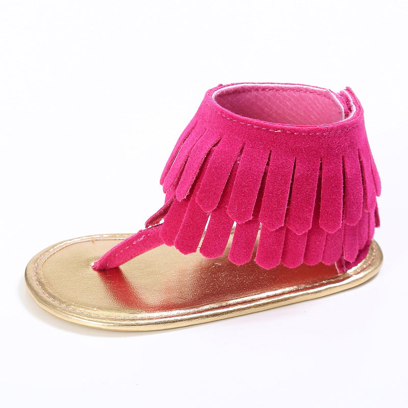 Infant Fringed Tassel Sandals – Baby Girls