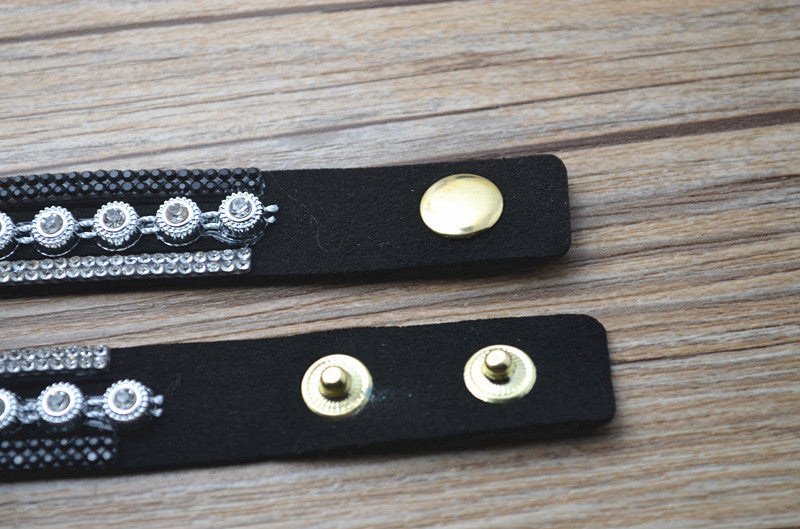 Rhinestone Multi-Layered Bracelet Watch