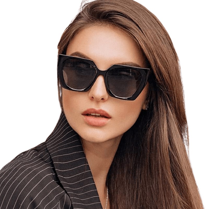 Oversized Square Cat-Eye Sunglasses