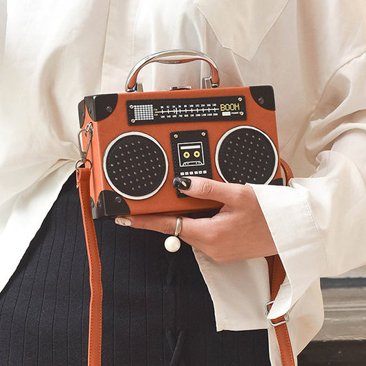 Women's Vintage Radio Imitation Crossbody Bag