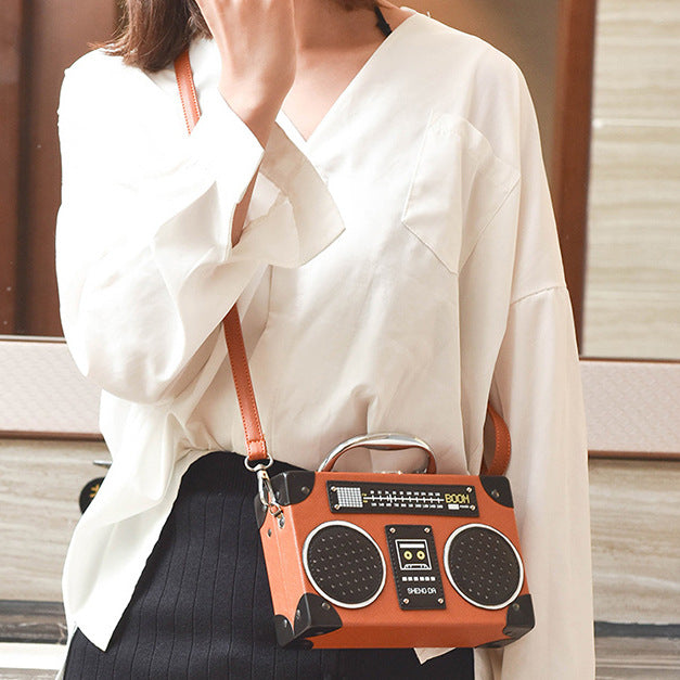 Women's Vintage Radio Imitation Crossbody Bag